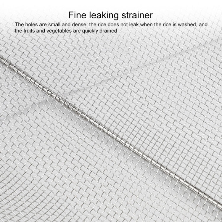 2 PCS Stainless Steel Foldingf Filter Kitchen Tools Drainage Household Retractable Vegetable Fruit Basket, Size:24x34x11cm