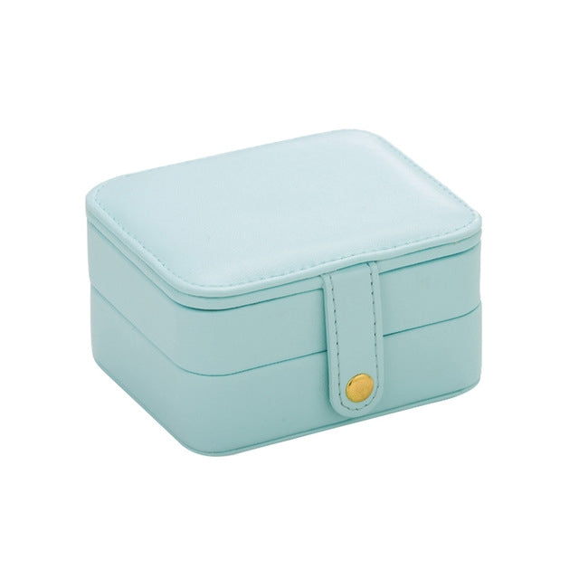 2 Tiers Jewelry Packaging Box Makeup Earrings Case Storage Organizer Container