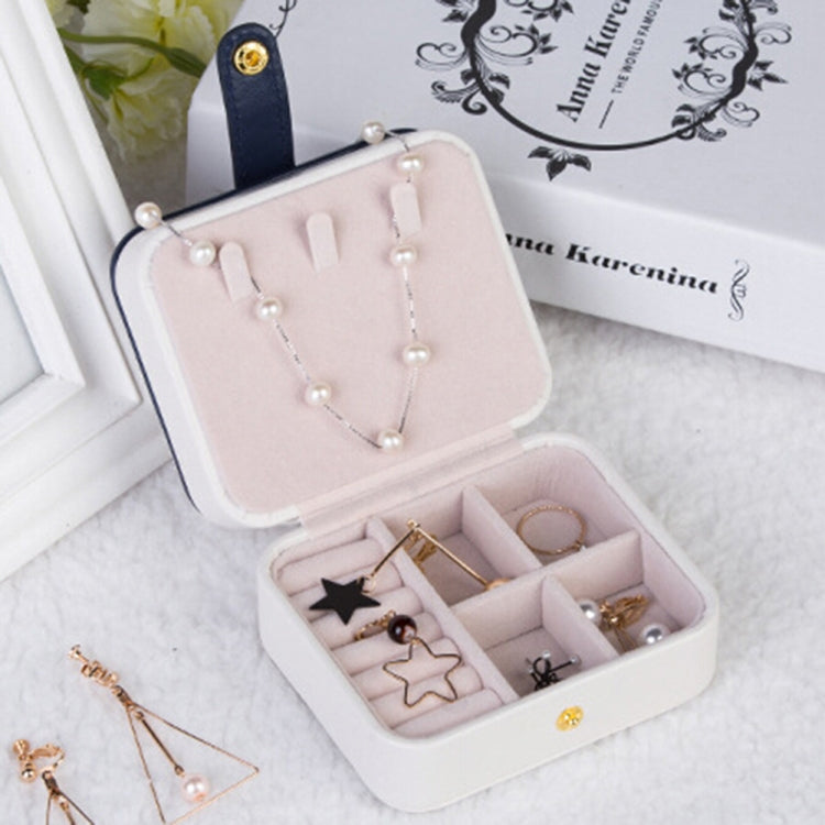 2 Tiers Jewelry Packaging Box Makeup Earrings Case Storage Organizer Container