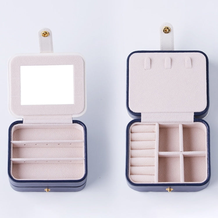2 Tiers Jewelry Packaging Box Makeup Earrings Case Storage Organizer Container