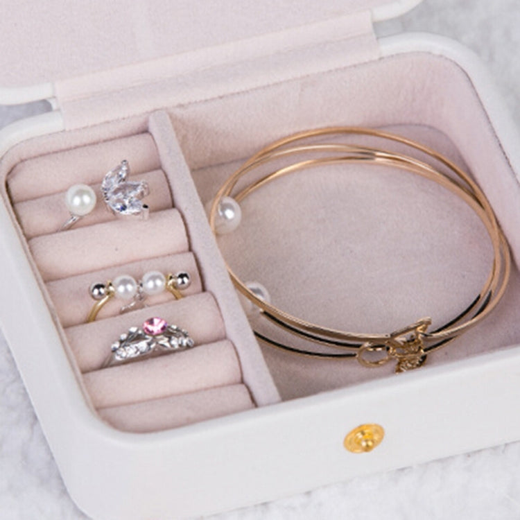 2 Tiers Jewelry Packaging Box Makeup Earrings Case Storage Organizer Container