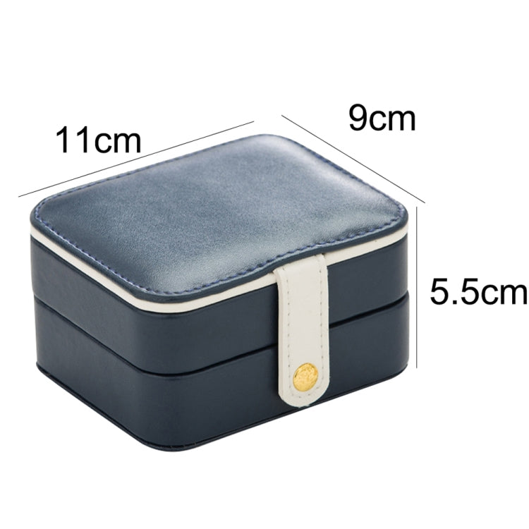 2 Tiers Jewelry Packaging Box Makeup Earrings Case Storage Organizer Container