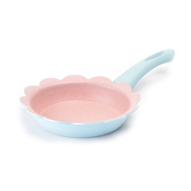 Baby Complementary Food Pot Cooking Milk Pan Maifan Stone Non Stick Household Multifunction Small Pot, Color:Blue Frying Pan