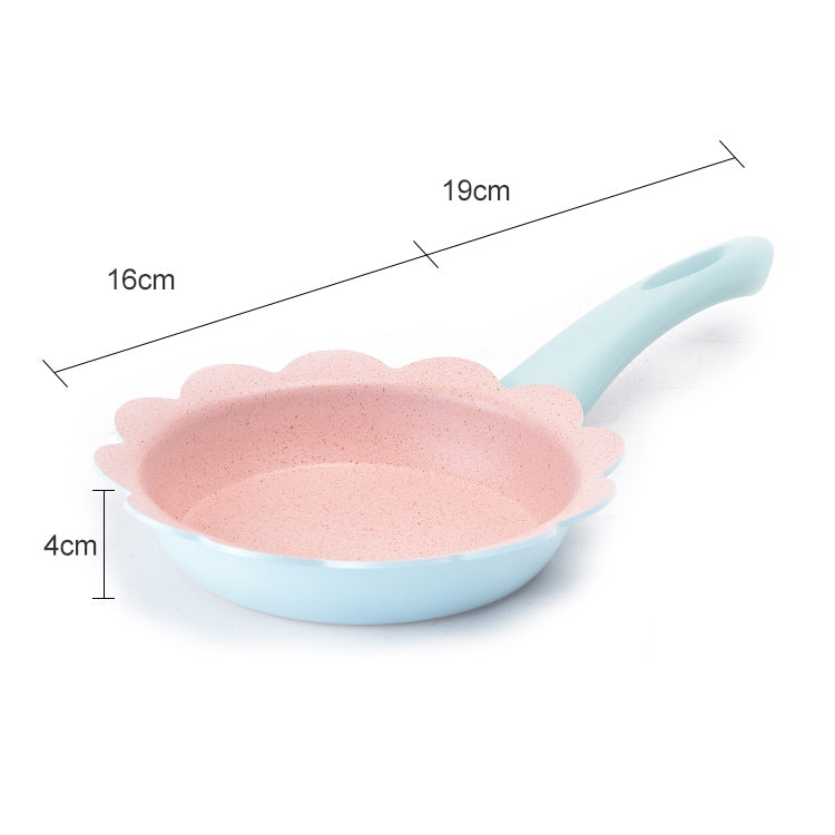 Baby Complementary Food Pot Cooking Milk Pan Maifan Stone Non Stick Household Multifunction Small Pot, Color:Blue Frying Pan