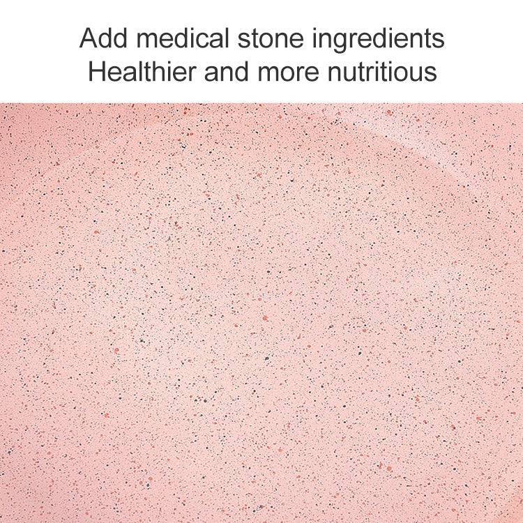 Baby Complementary Food Pot Cooking Milk Pan Maifan Stone Non Stick Household Multifunction Small Pot, Color:Pink Frying Pan