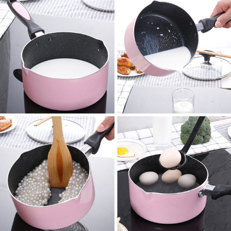 Mini Milk Pan Not-Sticky Heating Pot Portable Soup Pot Metal Flat-Bottomed Multifunction Egg Soup Noodles