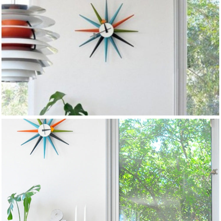 Simple Modern Sun Clock Creative Home Accessories Wall Clock