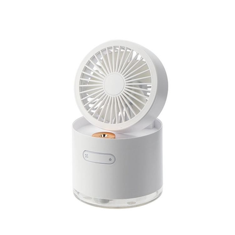 Multifunctional Humidifier Fan Mini Desktop USB Charging Portable Folding Electric Fan