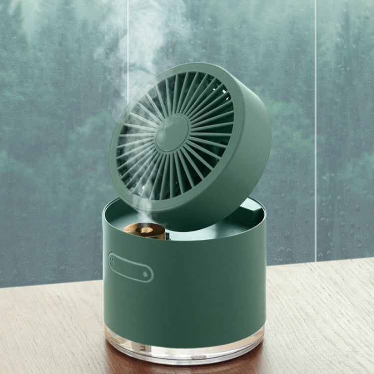 Multifunctional Humidifier Fan Mini Desktop USB Charging Portable Folding Electric Fan