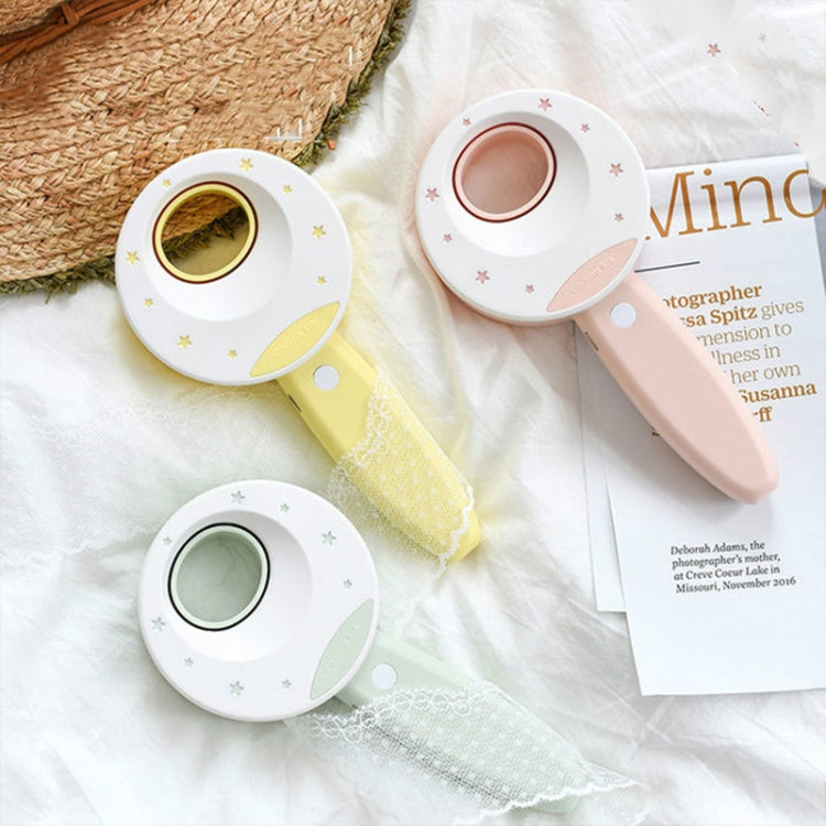 No Leaf Handheld Small Fan Mini USB Charging Portable Student Dormitory High Wind(Matcha Green)