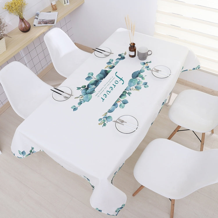 Greenery Waterproof Tablecloth Restaurant Kitchen Dust Cover Rectangular Tablecloth, Size:140x180cm