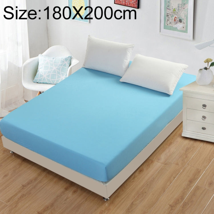 Plain Mattress Protector Bed Mat Mattress Cover Fitted Sheet, Size:180X200cm
