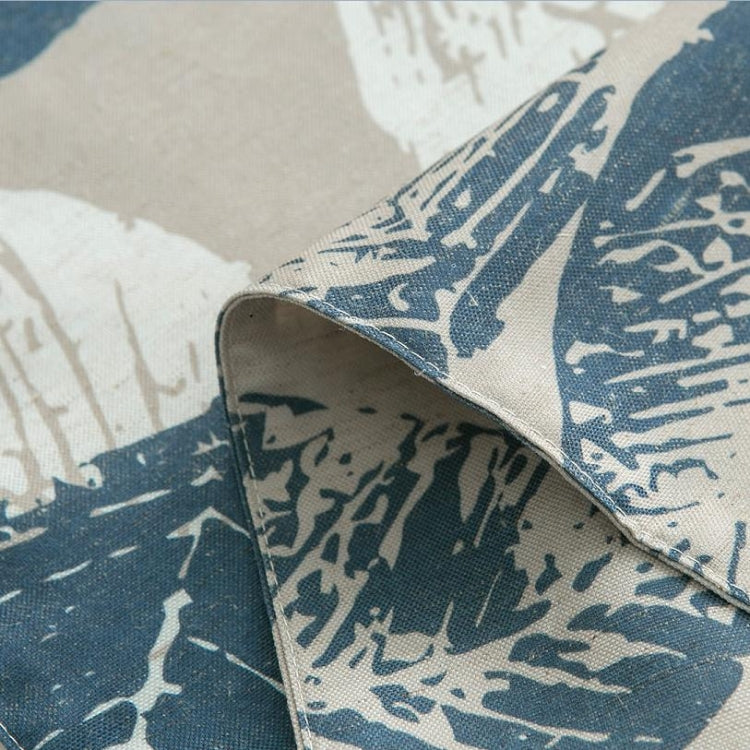 Modern Table Runners Printed Cotton Linen Dining Table Cloth, Size:30x180cm(Leaves)