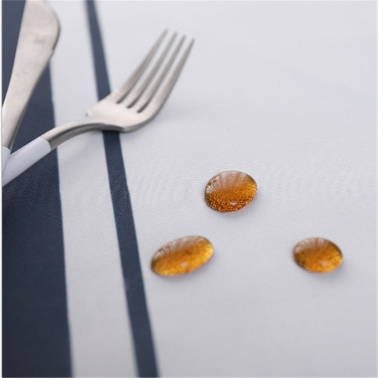 Simple Decorative Linen Tablecloth Waterproof Oilproof Rectangular Dining Table Cloth, Size:85x85cm