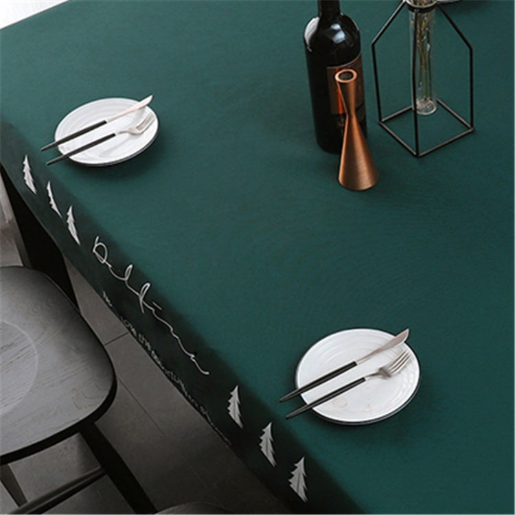 Simple Decorative Linen Tablecloth Waterproof Oilproof Rectangular Dining Table Cloth, Size:110x110cm