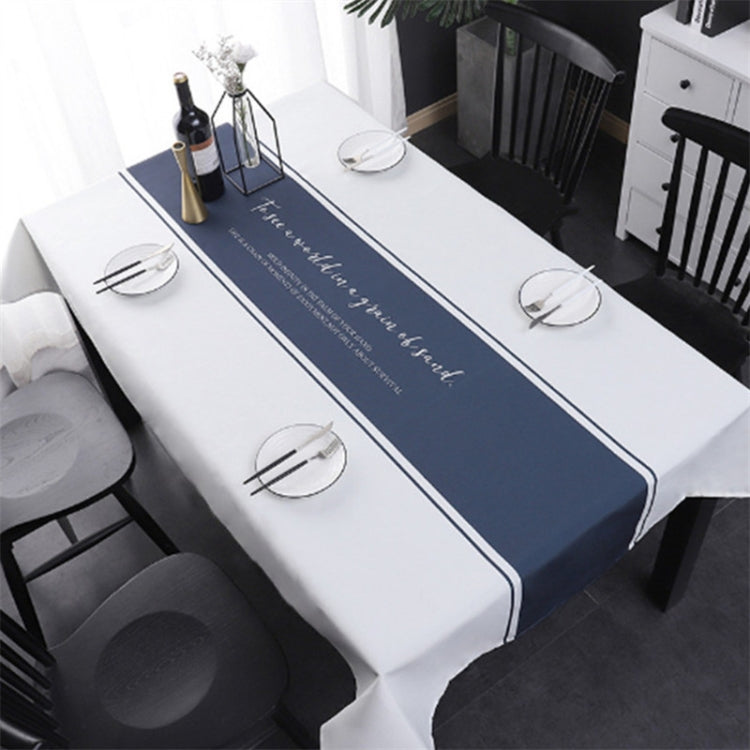 Simple Decorative Linen Tablecloth Waterproof Oilproof Rectangular Dining Table Cloth, Size:140x140cm