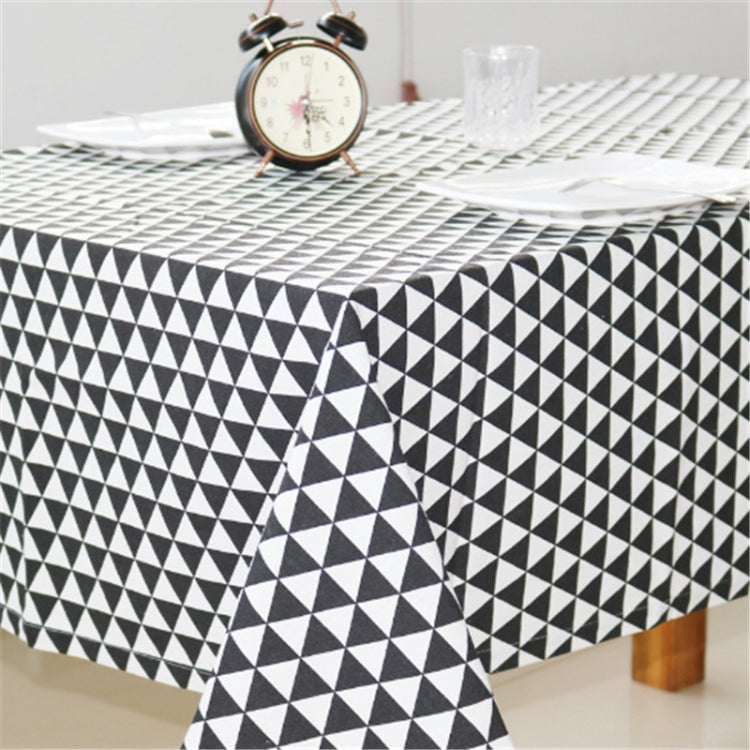 Cotton Linen Tablecloth Dust-proof Rectangular Dining Table Cloth Tea Tablet TV Mat, Size:90x140cm