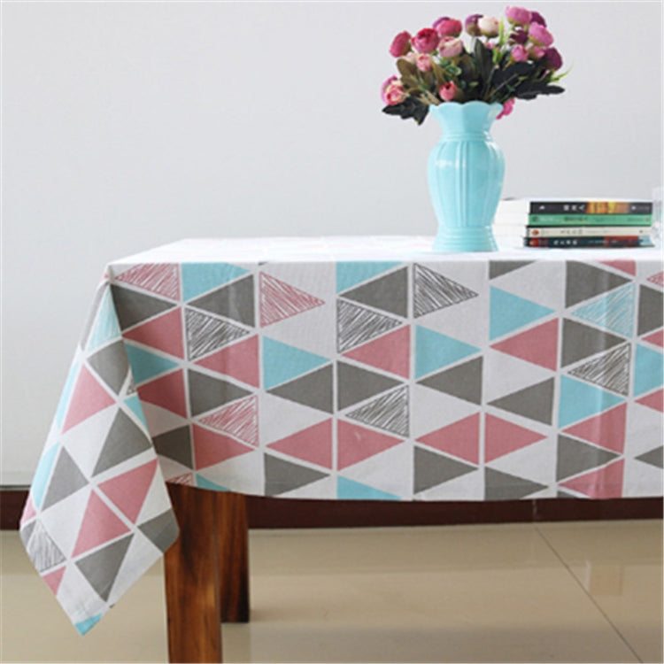 Cotton Linen Tablecloth Dust-proof Rectangular Dining Table Cloth Tea Tablet TV Mat, Size:90x140cm
