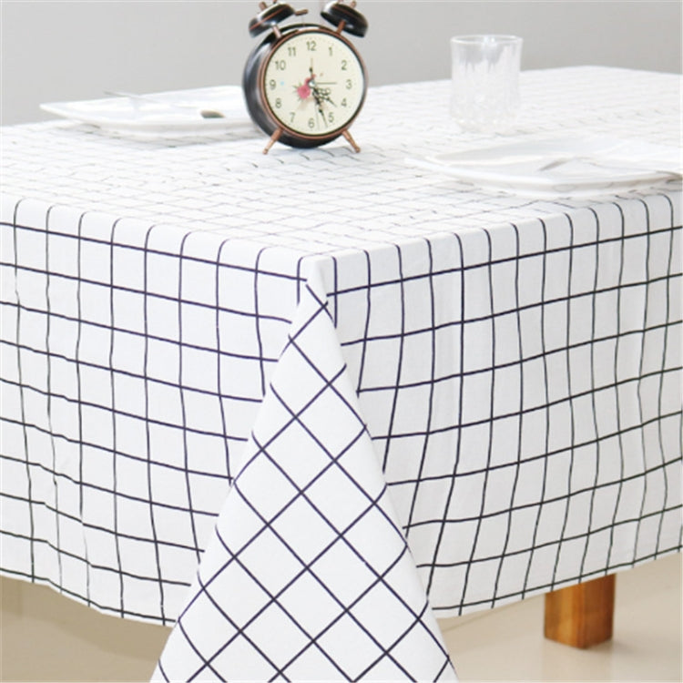 Cotton Linen Tablecloth Dust-proof Rectangular Dining Table Cloth Tea Tablet TV Mat, Size:130x180cm