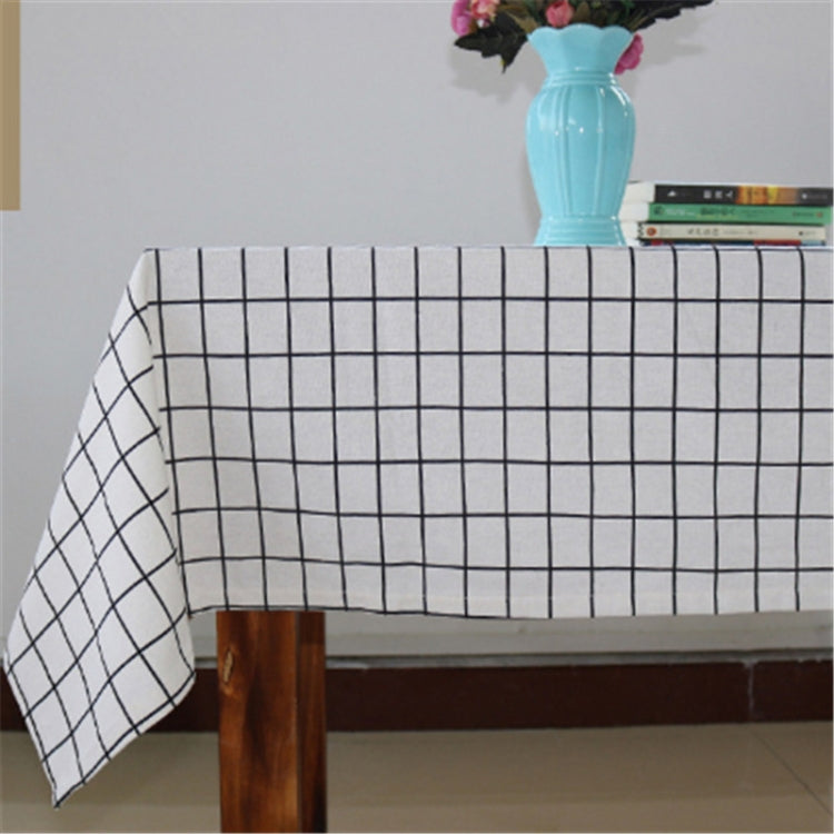 Cotton Linen Tablecloth Dust-proof Rectangular Dining Table Cloth Tea Tablet TV Mat, Size:130x180cm