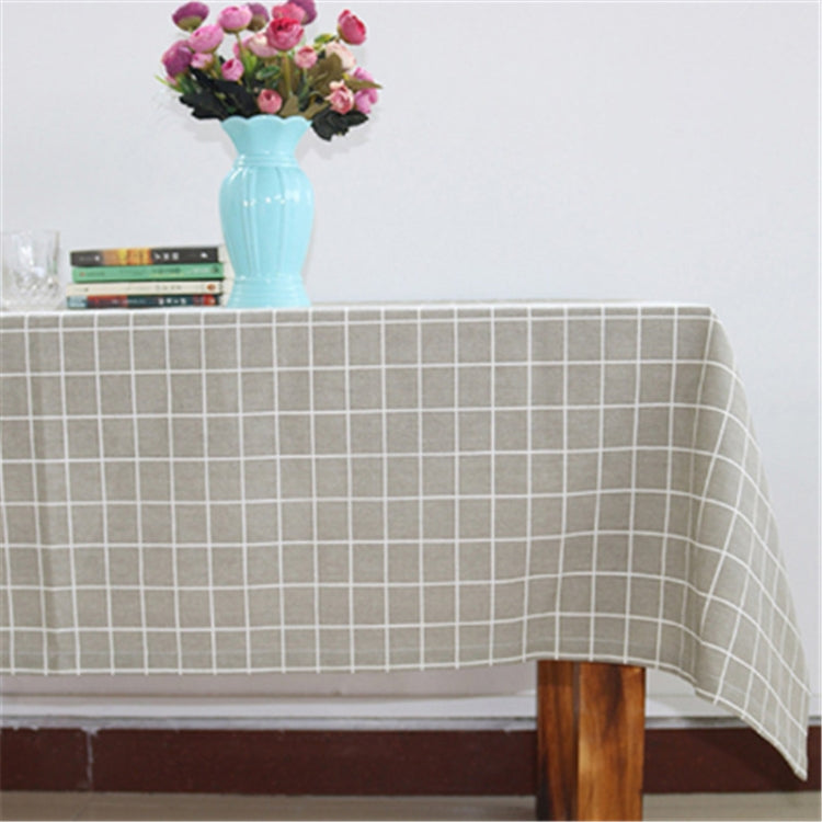 Cotton Linen Tablecloth Dust-proof Rectangular Dining Table Cloth Tea Tablet TV Mat, Size:140x240cm