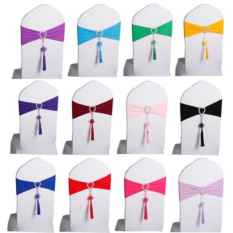 Stretch Chair Bound Chinese Knot Chair Sashes Cover Wedding Chair Decoration For Wedding Party Ceremony Banquet Event Decor