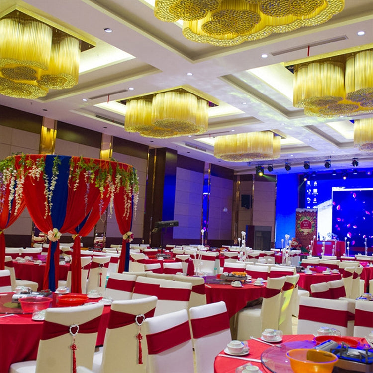 Stretch Chair Bound Chinese Knot Chair Sashes Cover Wedding Chair Decoration For Wedding Party Ceremony Banquet Event Decor