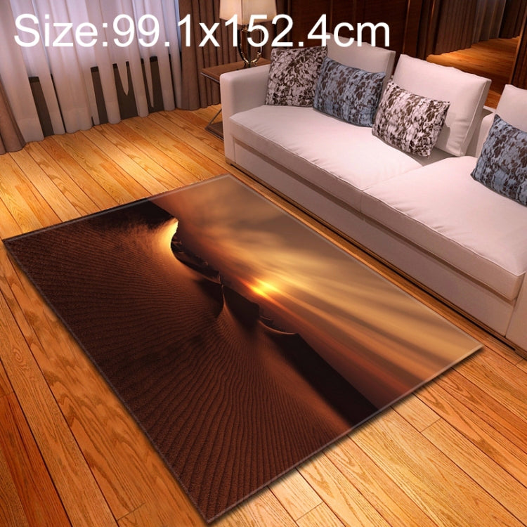 99.1x152.4cm Modern Fashion Home Sunset View Floor Mat