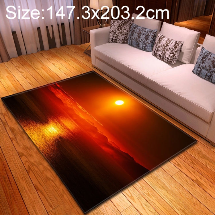 147.3x203.2cm Modern Fashion Home Sunset View Floor Mat