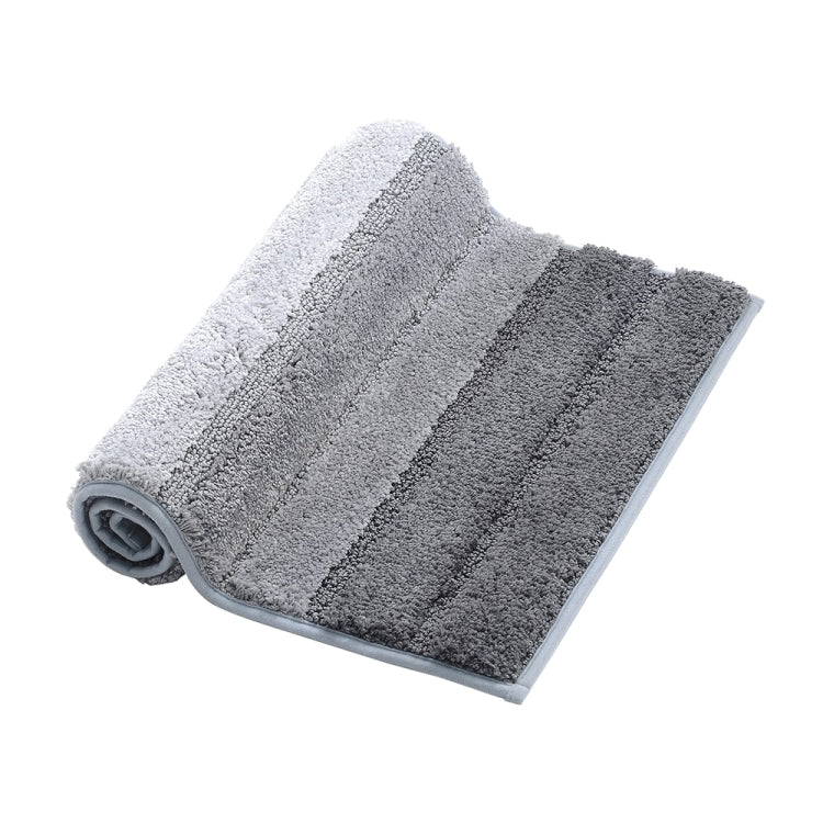 Stripe Indoor Anti-slip Bathroom Kitchen Floor Mat Microfiber Rug Carpet, Size:43x61cm