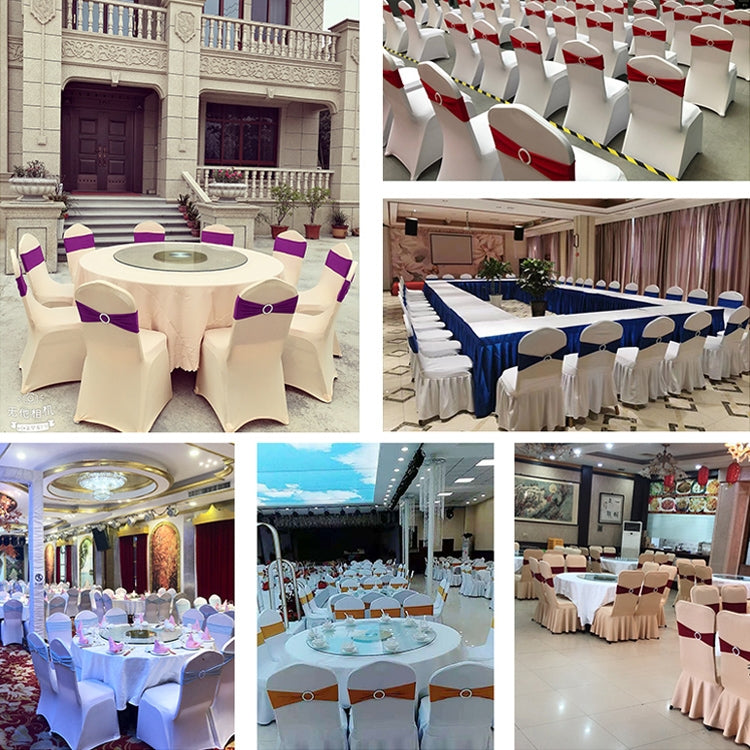 Elastic Glitter Chair Bow Ties Hotel Supplies Gold Chair Sash Sequin Event Banquet Party Wedding Chairs Decoration