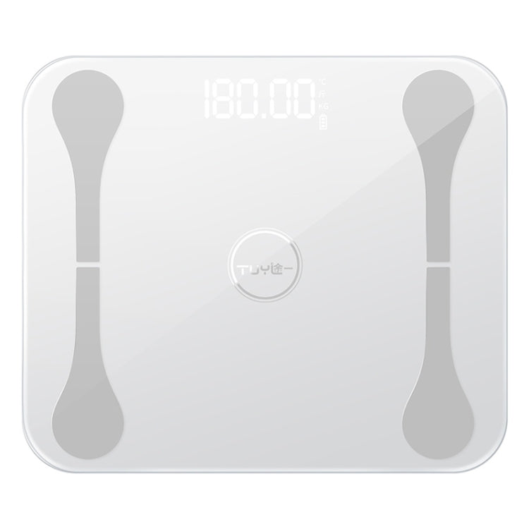 TUY Multifunctional Bluetooth Smart USB Mini Electronic Scale Weight Scale, Style:USB Charging Version(White)