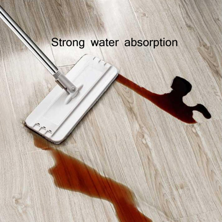 Hand Free Hand-push Flat Mop Floor Cleaning Bucket With 2 Mop Rags