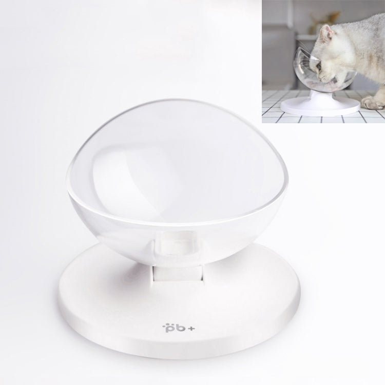 Transparent Oblique Single Bowl Protection Cervical Spine Multi-angle Adjustable Anti-skid Cat Bowl