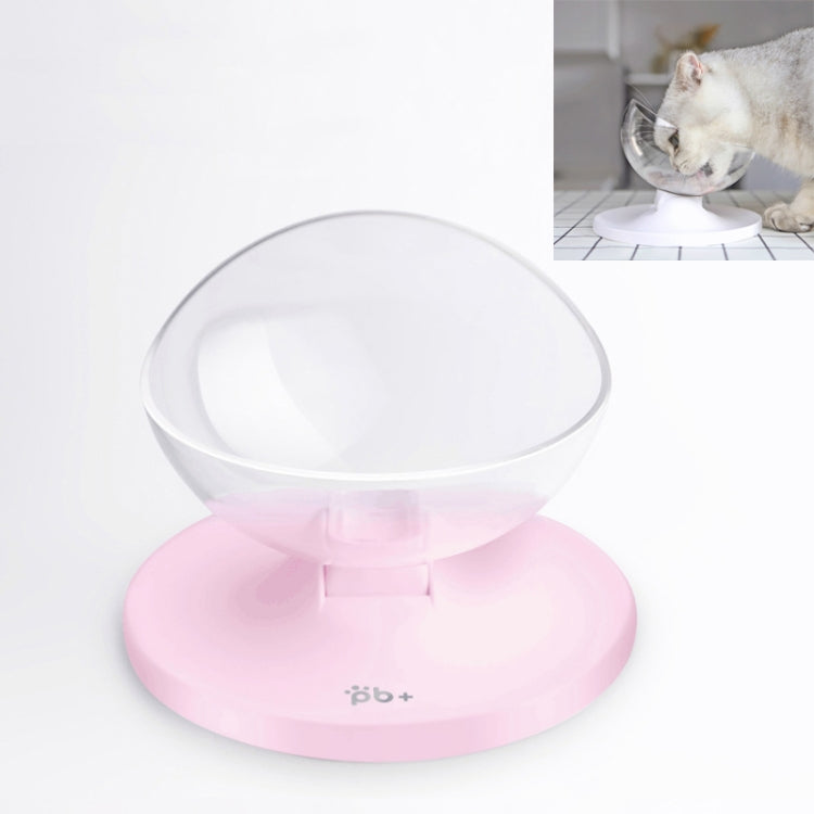 Transparent Oblique Single Bowl Protection Cervical Spine Multi-angle Adjustable Anti-skid Cat Bowl
