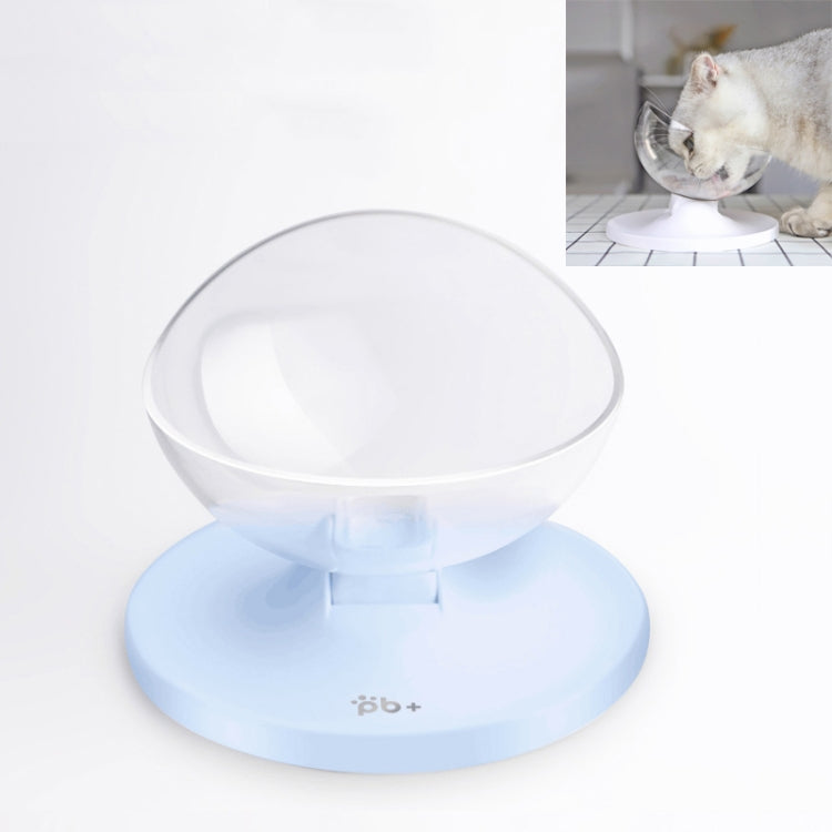 Transparent Oblique Single Bowl Protection Cervical Spine Multi-angle Adjustable Anti-skid Cat Bowl