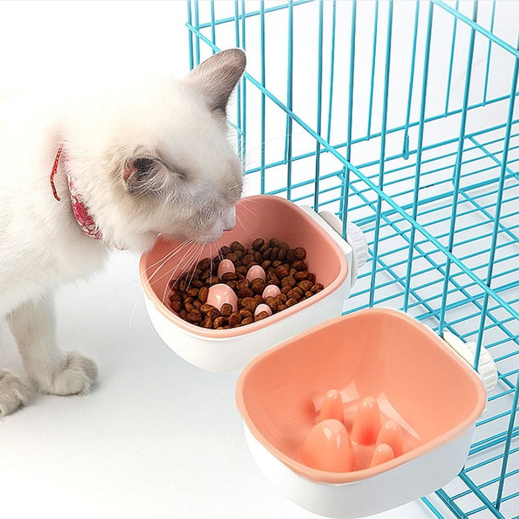 Dog and Cat Anti-choke Feeding Water Hanging Bowl Creative Plastic Pet Bowl, Style:Anti-choke