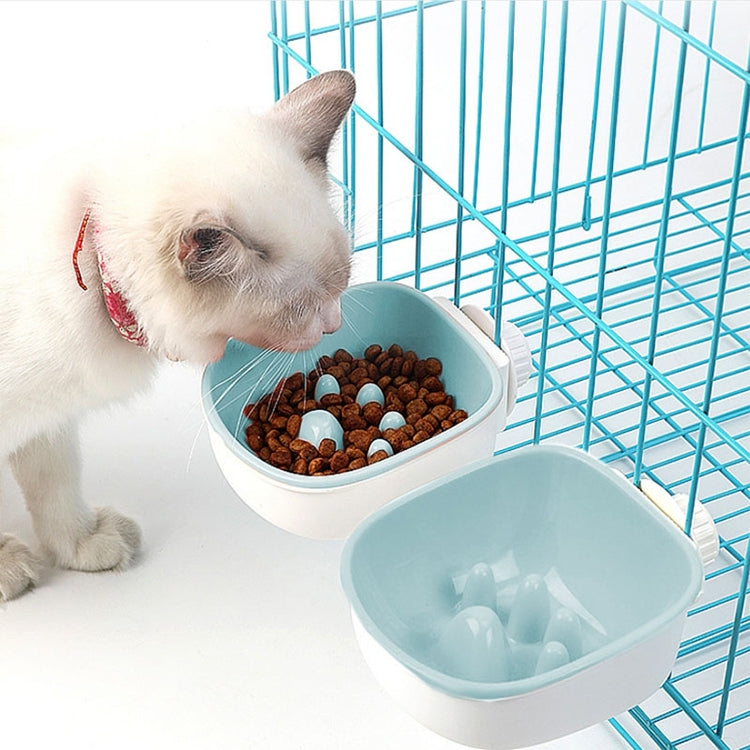 Dog and Cat Anti-choke Feeding Water Hanging Bowl Creative Plastic Pet Bowl, Style:Anti-choke