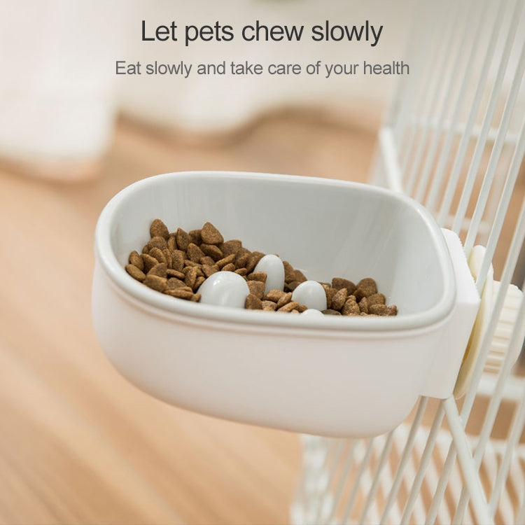 Dog and Cat Anti-choke Feeding Water Hanging Bowl Creative Plastic Pet Bowl, Style:Anti-choke
