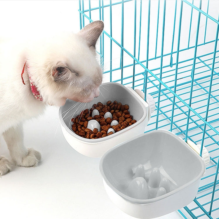 Dog and Cat Anti-choke Feeding Water Hanging Bowl Creative Plastic Pet Bowl, Style:Anti-choke