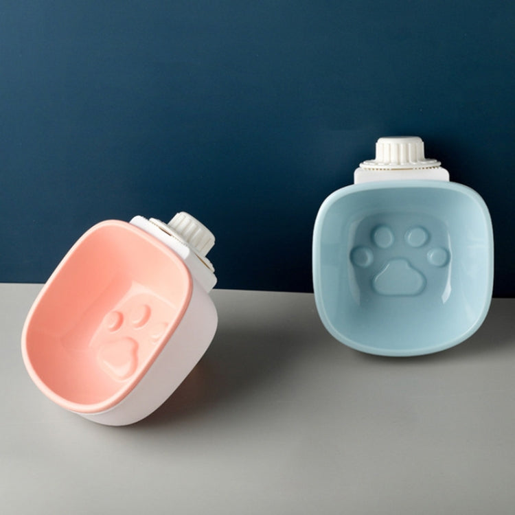 Dog and Cat Anti-choke Feeding Water Hanging Bowl Creative Plastic Pet Bowl, Style:Footprint