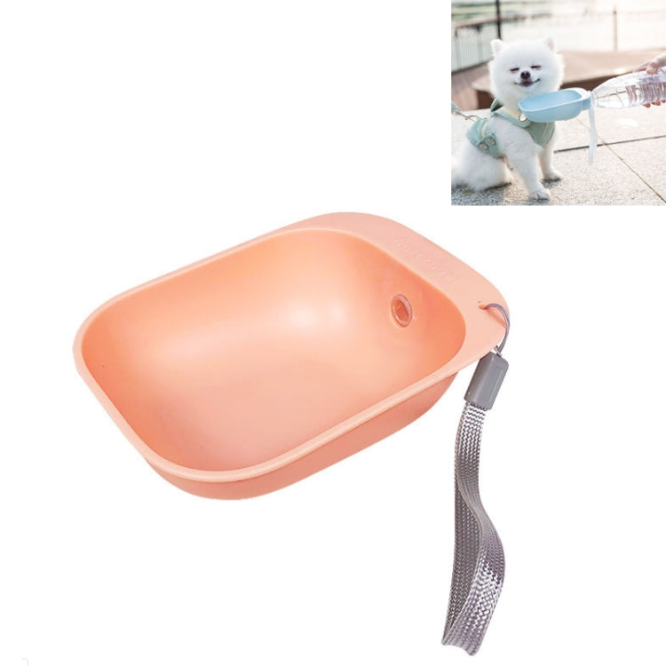 Pet Square Bowl Drinking Head Cat Portable Accompanying Cup Dog Drinking Fountain