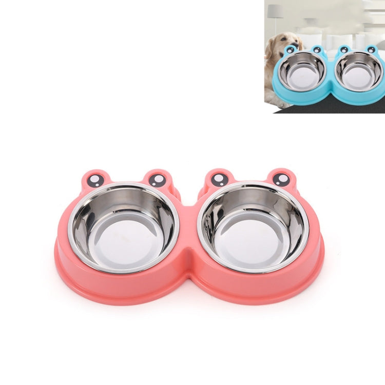 Stainless Steel Dog and Cat Double Bowl Pet Supplies