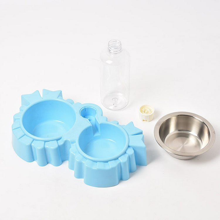 Pet Supplies Automatic Waterer Dog Cat Food Double Bowl