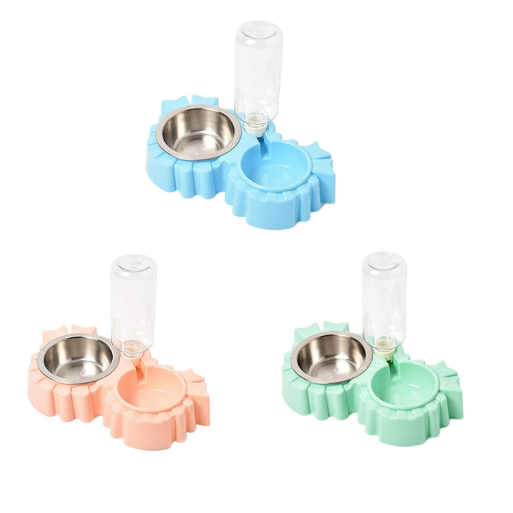 Pet Supplies Automatic Waterer Dog Cat Food Double Bowl