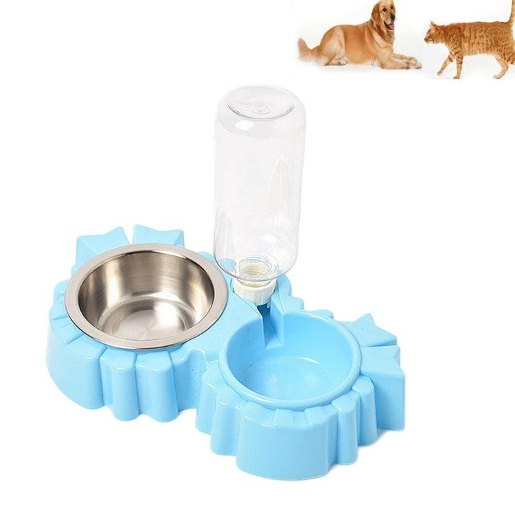 Pet Supplies Automatic Waterer Dog Cat Food Double Bowl