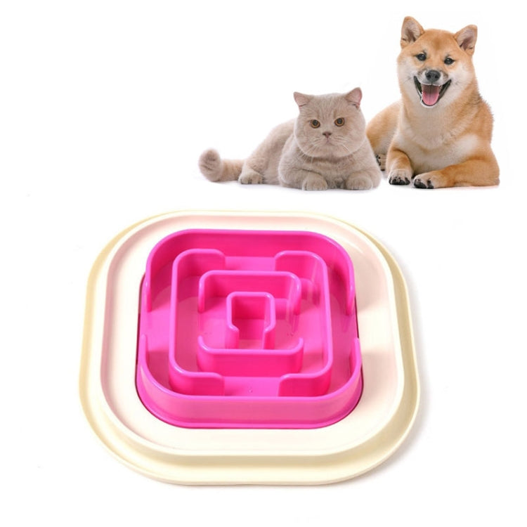 Pet Supplies Cats and Dogs Anti-skid Anti-choking Slow Food Pet Bowl