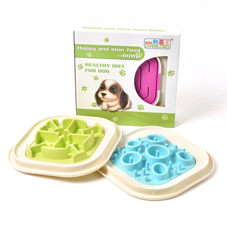 Pet Supplies Cats and Dogs Anti-skid Anti-choking Slow Food Pet Bowl
