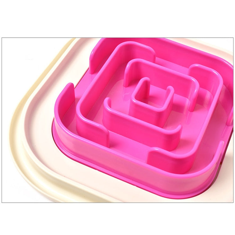 Pet Supplies Cats and Dogs Anti-skid Anti-choking Slow Food Pet Bowl