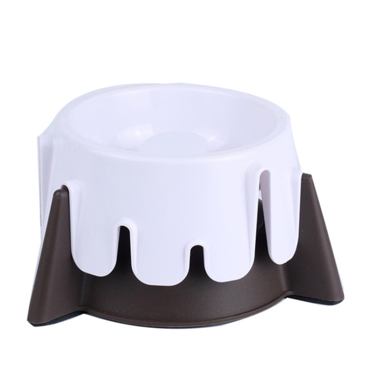 Adjustable Plastic Pet Cake Anti-skid Slow Food Dog Bowl